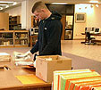 History student using Special Collections for research